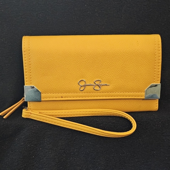 Jessica Simpson Gold Wristlet/Wallet - Picture 1 of 7